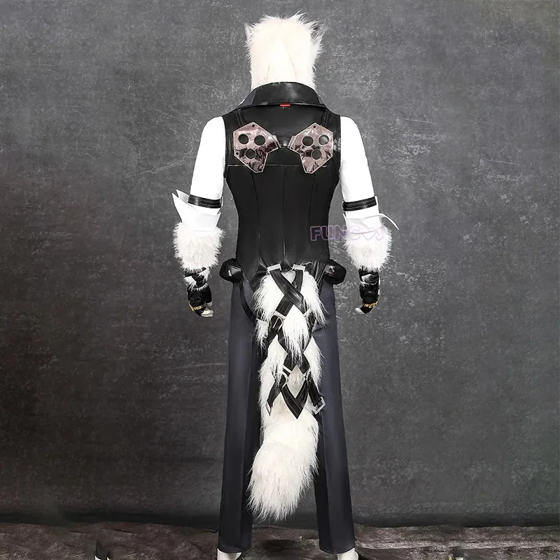 DY20Von Lycaon تأثيري حلي لعبة Zenless منطقة صفر فيكتوريا التدبير المنزلي الفراء غطاء رأس الذيل سترة حزام الأكمام بروش الملحقات