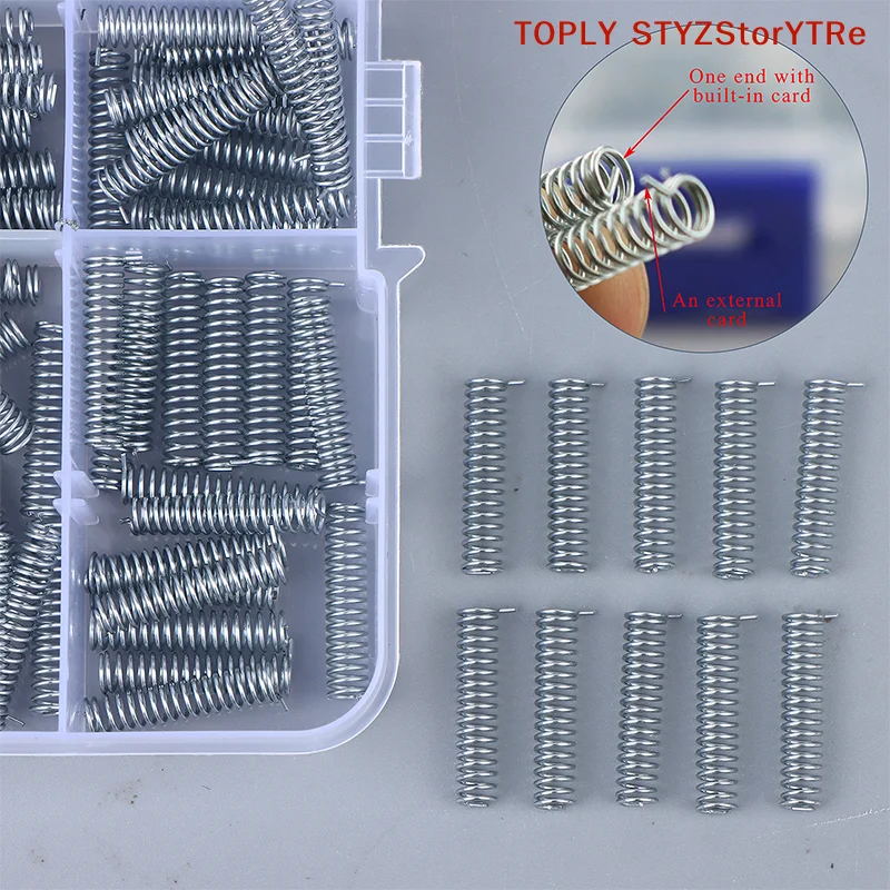 10/100Pcs Auto Folding Car Key Rotation Shaft Springs – High-Tension Spiral Coil For Remote Flip Key Repair Tool Kits