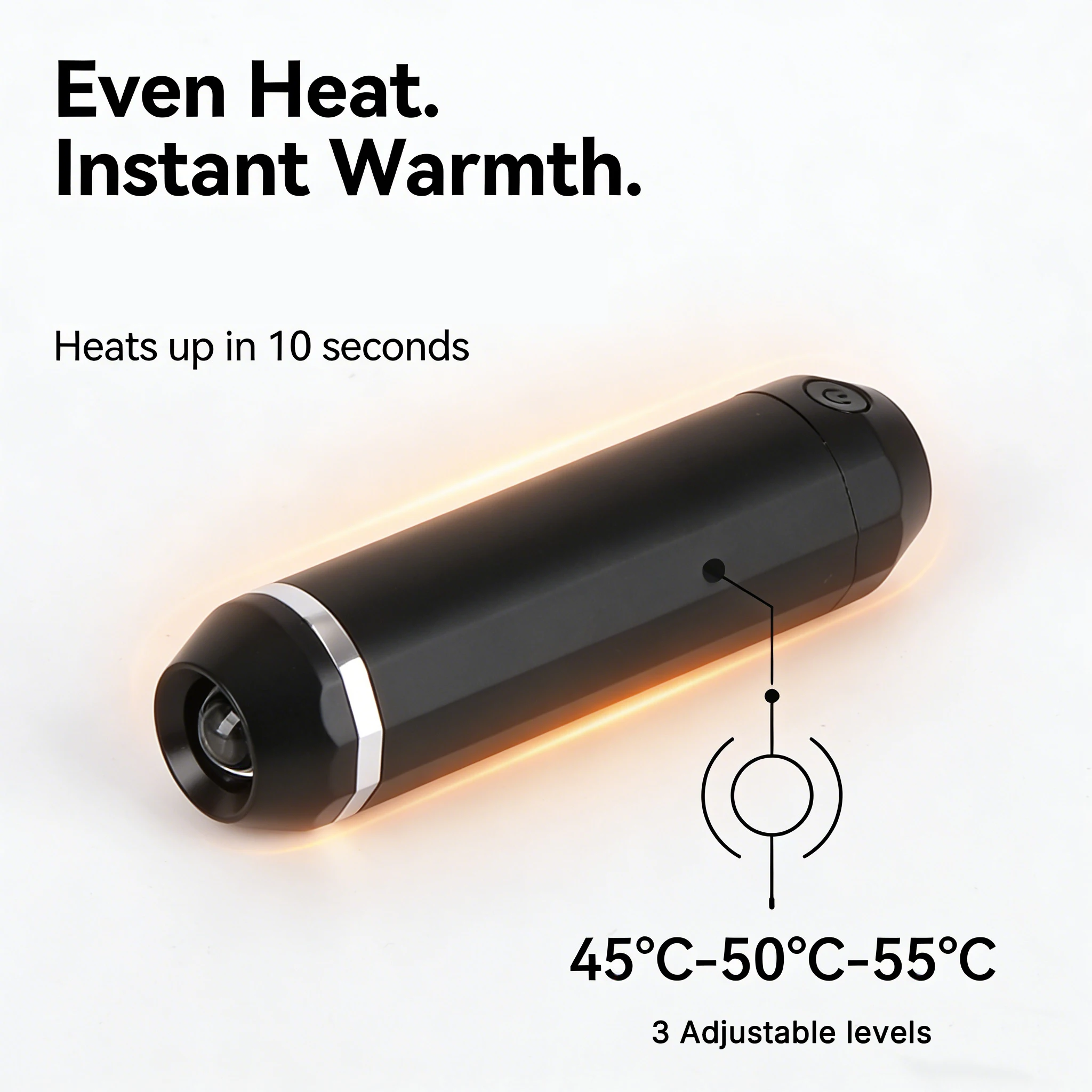 2 Pack Hand Warmers With Power Bank & Flashlight, Rechargeable 10000mAh Pocket Heater, 24Hrs 360° Heating Portable