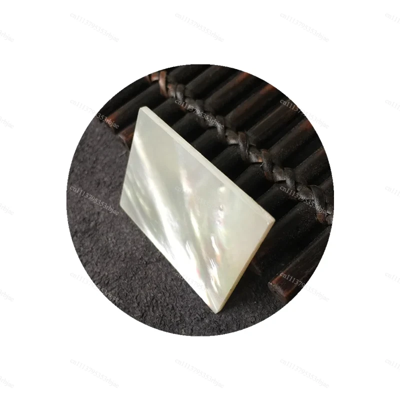 40mm /30mm/2mm Thick White Natural Mother of Pearl Shell Carving Inlaid Decorative Material DIY Jewelry Craft Accessories