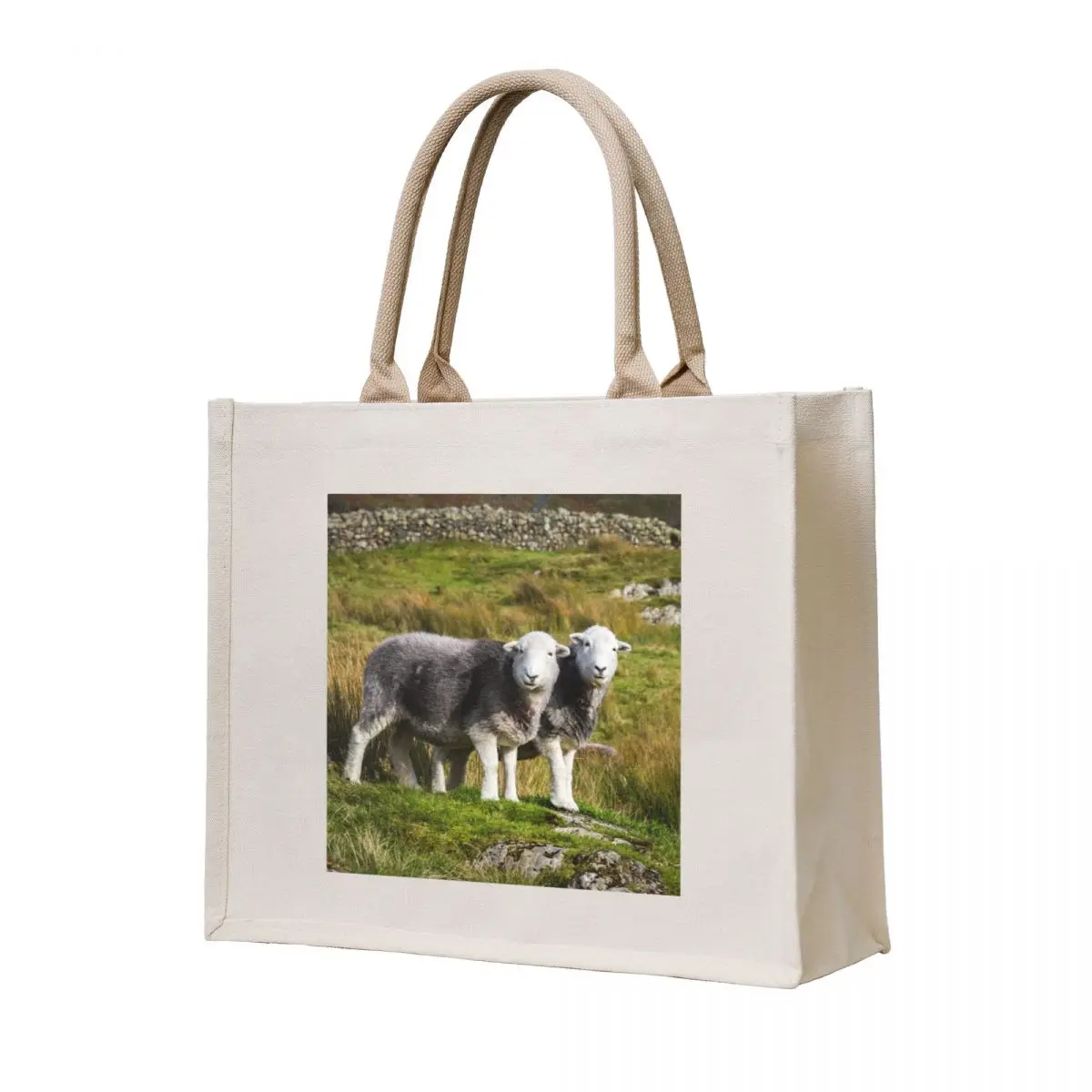 

Herdwick Sheep Landscape Tote Bag custom tote bag tote bag men Shopping bags hand ladies