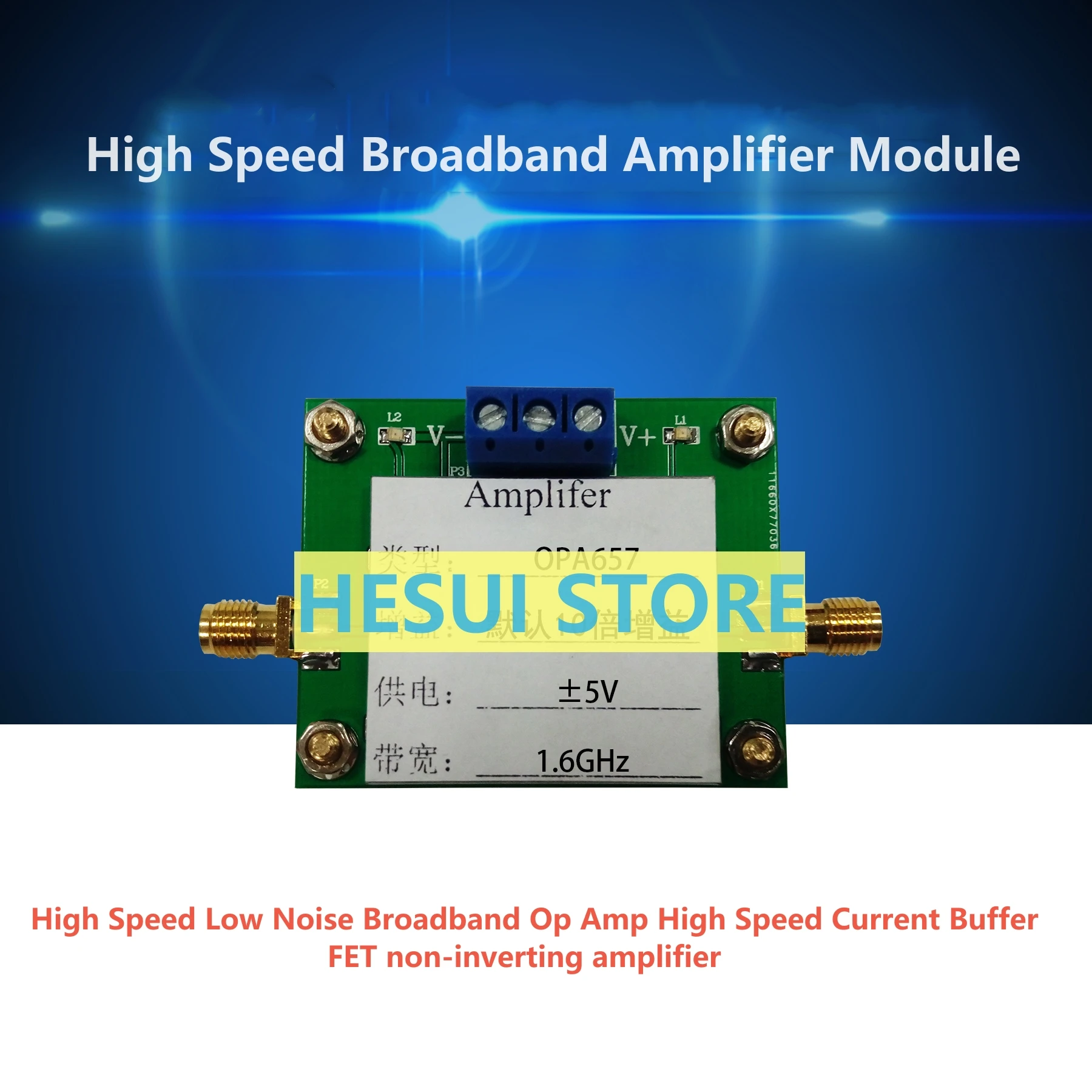 OPA657 high-speed low-noise broadband operational amplifier FET non-inverting amplifier high-speed current buffer competition mo