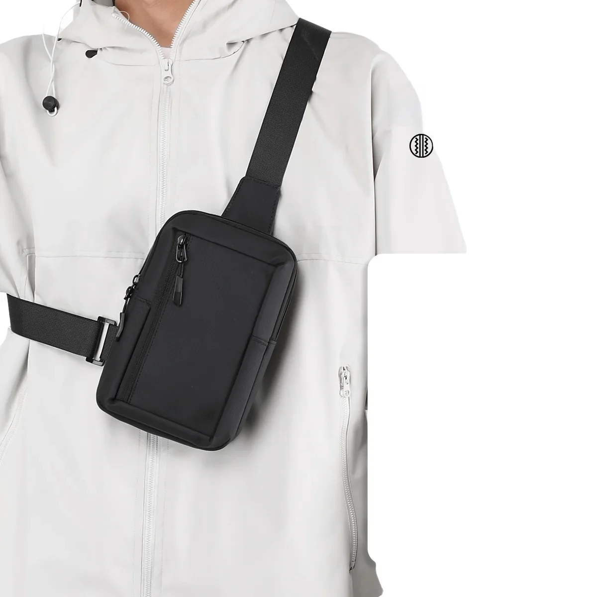 Cross Border New Outdoor Leisure Sports Waterproof Small Chest Bag Mini Nylon Crossbody Bag for Men and Women