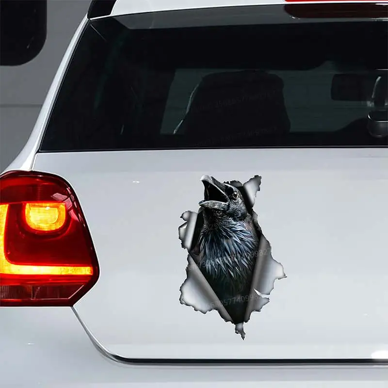 

Crow magnet Car Sticker Waterproof Vinyl Decal Bumper Window Laptop Self-adhesive Decal For Car Accessories SH157