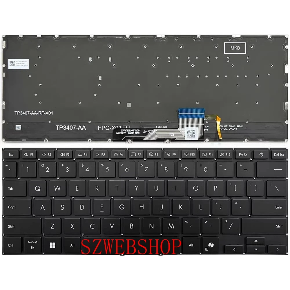 

Новая клавиатура с подсветкой для ноутбука ASUS Vivobook S14 M3407GA M3407KA M3407HA (US-раскладка)