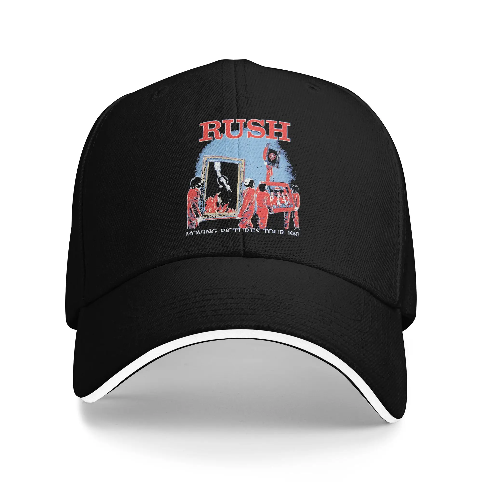 Rush Music  Sun Baseball Cap Summer Women Men  Custom Logo Trucker Hat Wholesale Streetwear Hunting Camping Baseball Caps