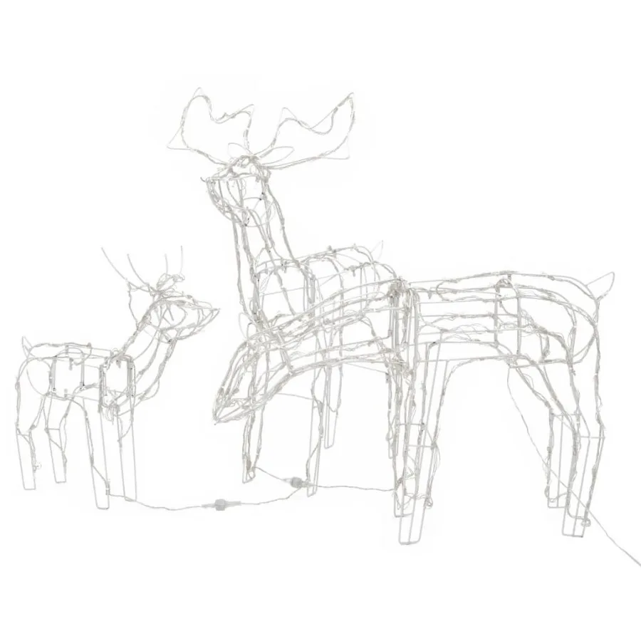 3 ピース クリスマス ライト ディスプレイ トナカイ 229 LED