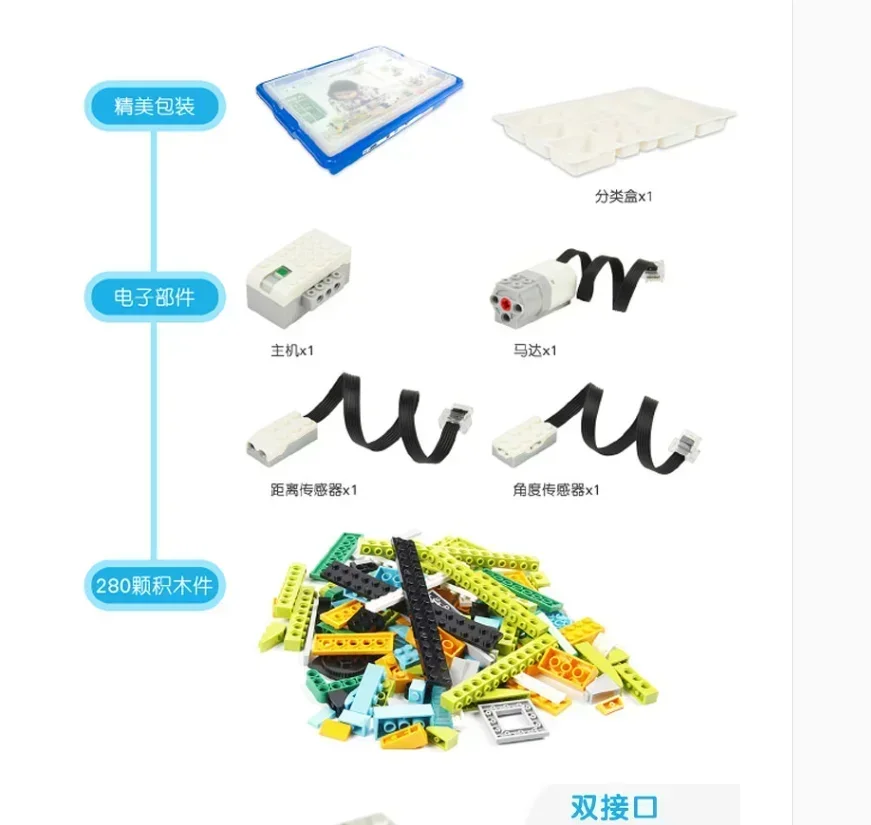 ชิ้นส่วนทางเทคนิค2023ใหม่ชุดตัวต่อหุ่นยนต์ wedo 3.0บล็อกตัวต่อเข้ากันได้กับ45300 wedo 2.0ของเล่นเพื่อการเรียนรู้