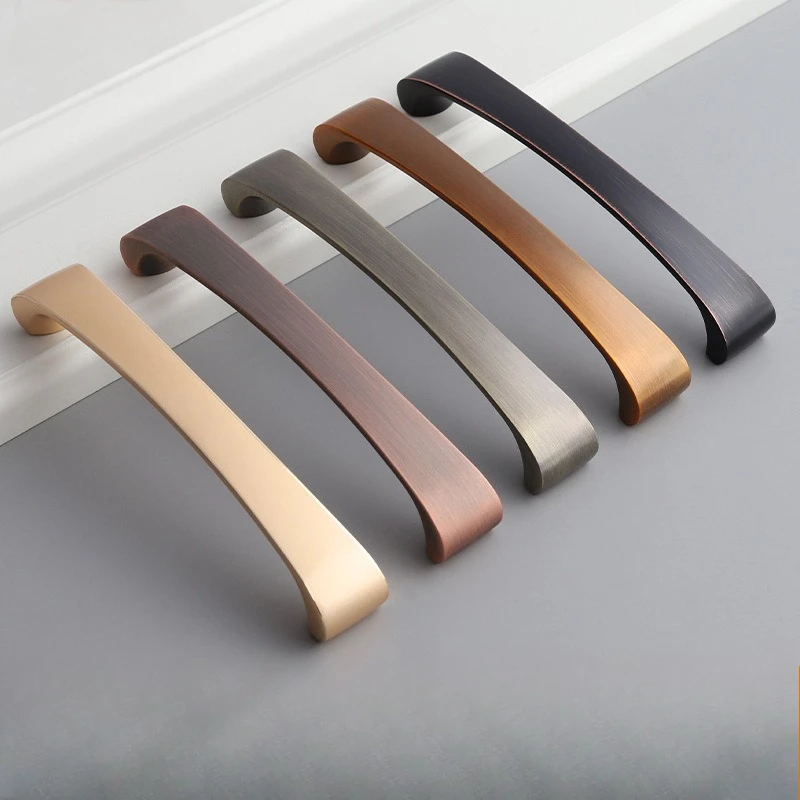 Modern Simplicity Furniture Handles Arched Shape Handles for Wardrobe and Drawer Hardware Fitting Kitchen Cabinet Drawer Handles