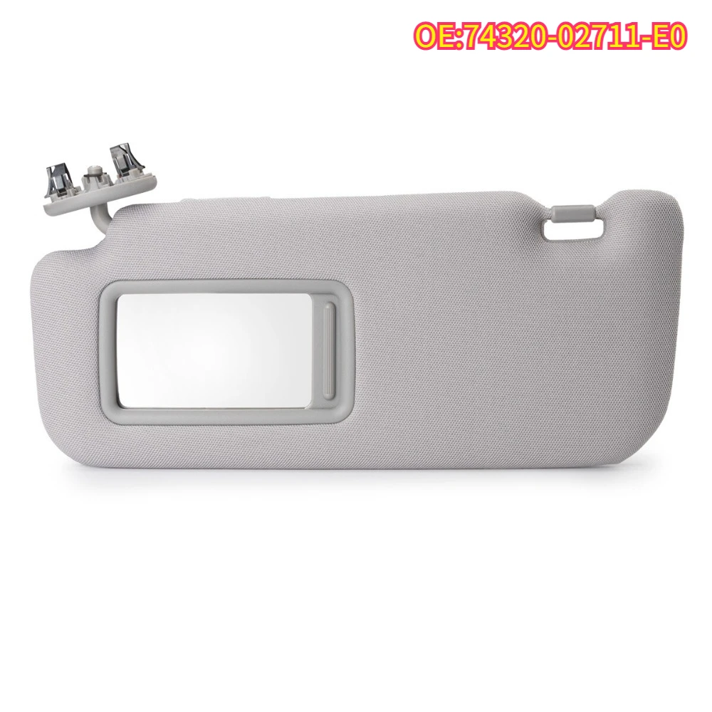 

High quality New For 74320-02711-E0 Driver Sun Visor W/ Mirror Gray 74320-02711-E0 For Toyota Corolla 2007-2013