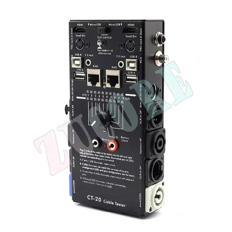 CT-20 Multifunctional  Tester Audio  Xlr Signal Hdmi Cable