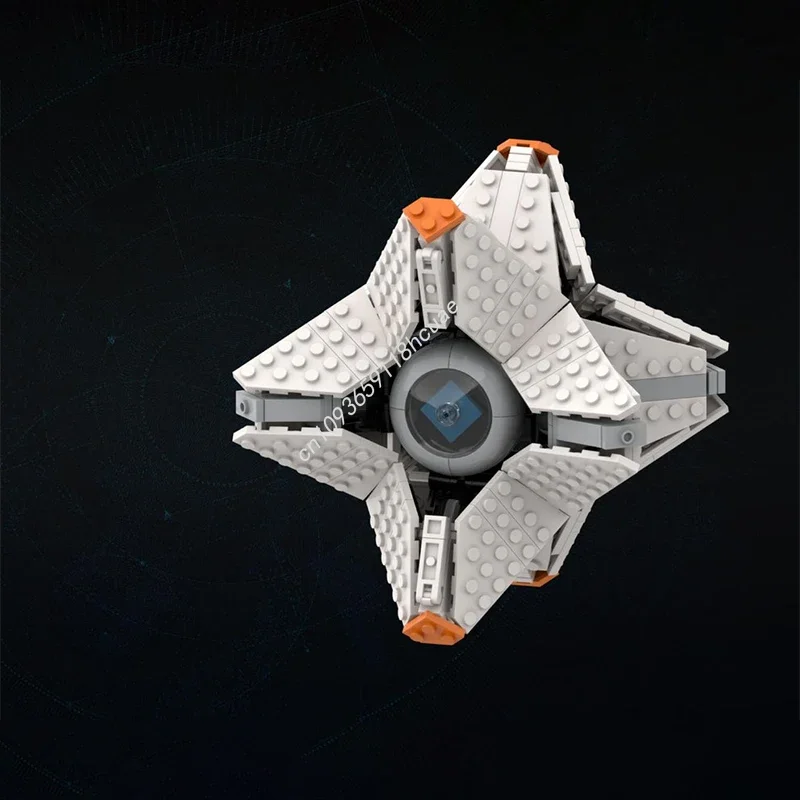 

478 деталей MOC: Скульптуры призраков-генералов из Destiny, строительные блоки, рождественский подарок, игрушки для тренировки физической координации, демонстрационный набор