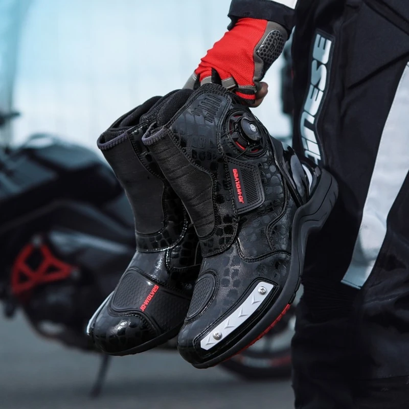 Off-Road Motorcycle Riding Boots for Men Women Unisex Tactical Work Boots Hiking Combat Boots Outdoor Adventure Footwear for