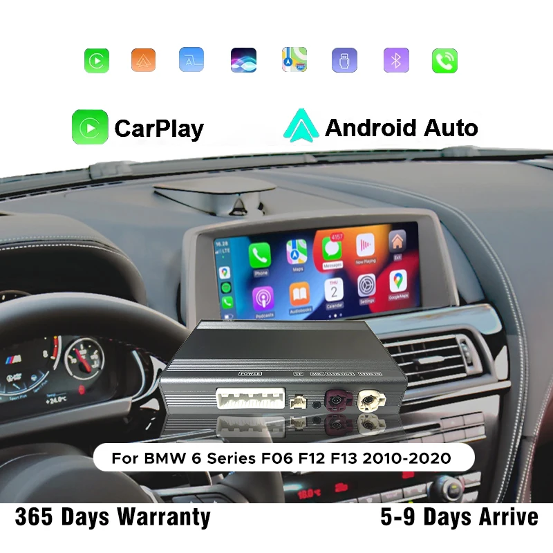 

Wireless CarPlay For BMW 6 Series F06 F12 F13 2010-2020 With Android Auto Mirror Link AirPlay Radio Car Play Function