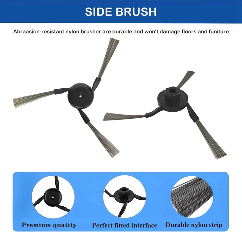 For X40 Ultra,L40 Ultra Vacuum Cleaner Accessories Kit, Main Side Brush Hepa Filter Mop Cloth Dust Bags