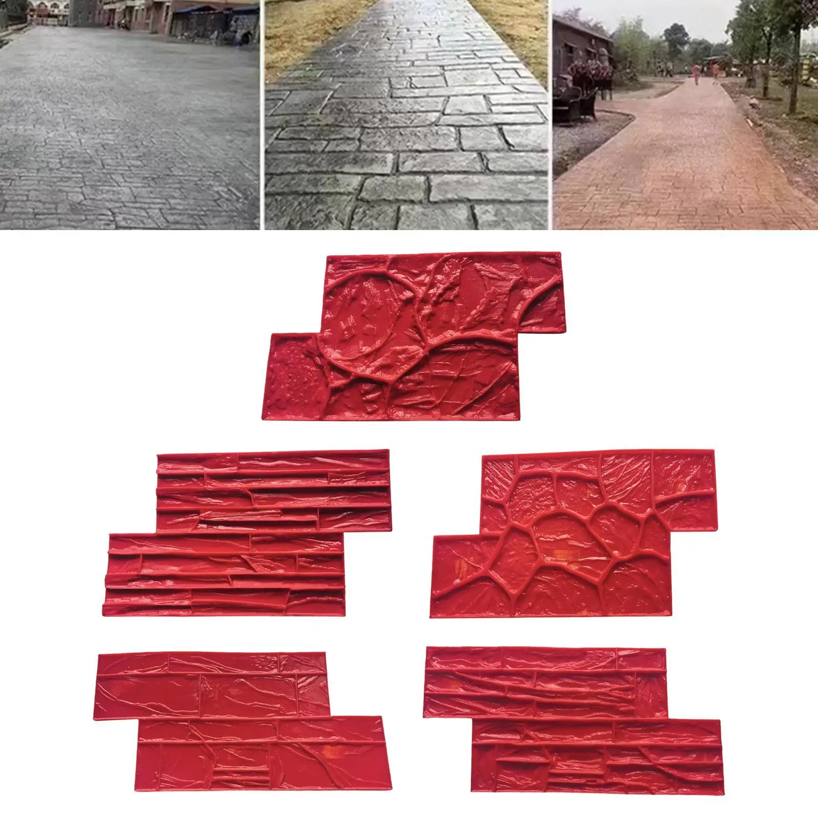 

Реалистичная текстура камня, форма для тротуарной плитки, бетонная форма, для страматолит, штамп для