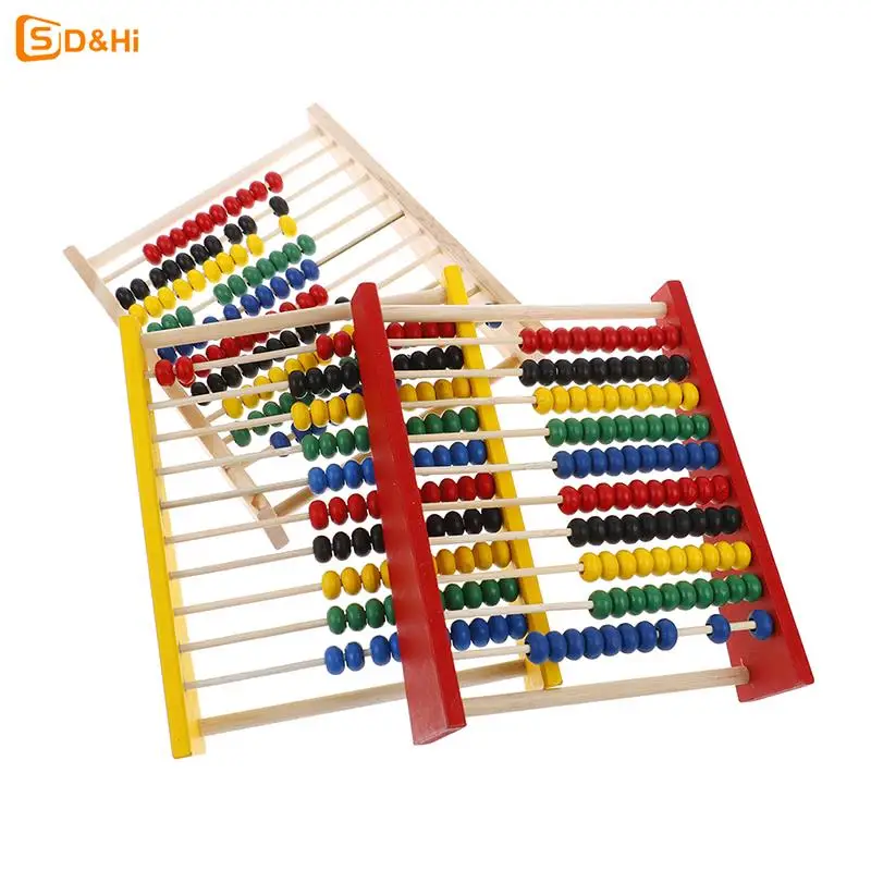 Intelligence Development Wooden Abacus For Kids Mathematics For 3-6 Year Olds Wooden Children\'s Educational Toys