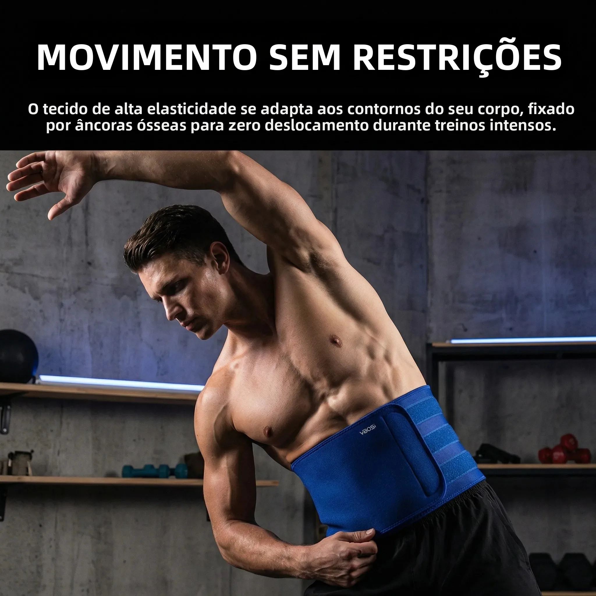 Cinta Modeladora Corporal Ajustável para Alívio da Dor Lombar, Respirável, Antiderrapante, Suporte para Coluna e Lombar, Treinador e Redutor Fitness