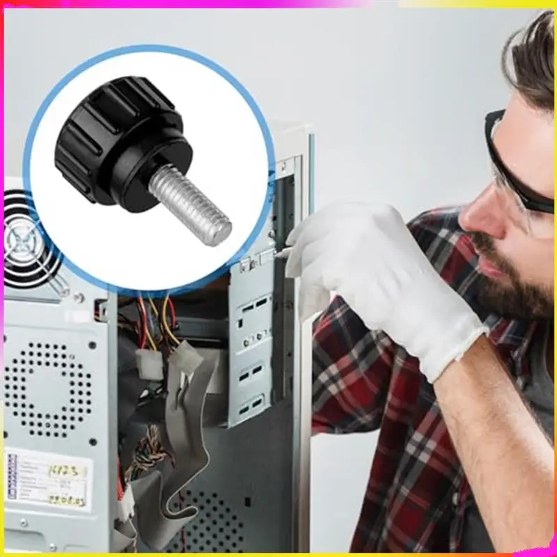 M04K 10 個マウントネジ M 4 × 10 ミリメートルローレットつまみネジ機械ドア固定炭素鋼糸