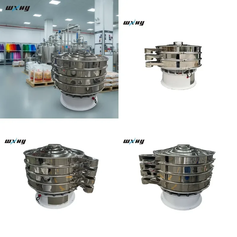 HCY WXHY Stainless Steel Motor-Driven Ultrasonic Vibrating Screen for Textile Dye and Pigment Powder