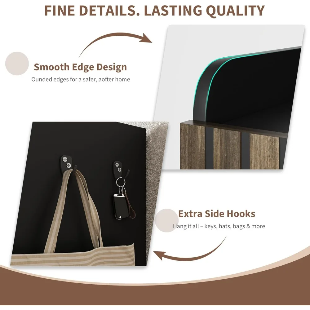 Shoe cabinet, large shoe cabinet with 3 doors, adjustable shelves, corridor, entrance, L shoe cabinet with doors