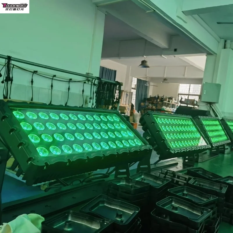 

4 шт. с футляром ip65 dmx светодиодный городской цветной стир 48*15 Вт настенная шайба квадратный 5в1 rgbwa водонепроницаемый светодиодный городской цветной уличный светильник