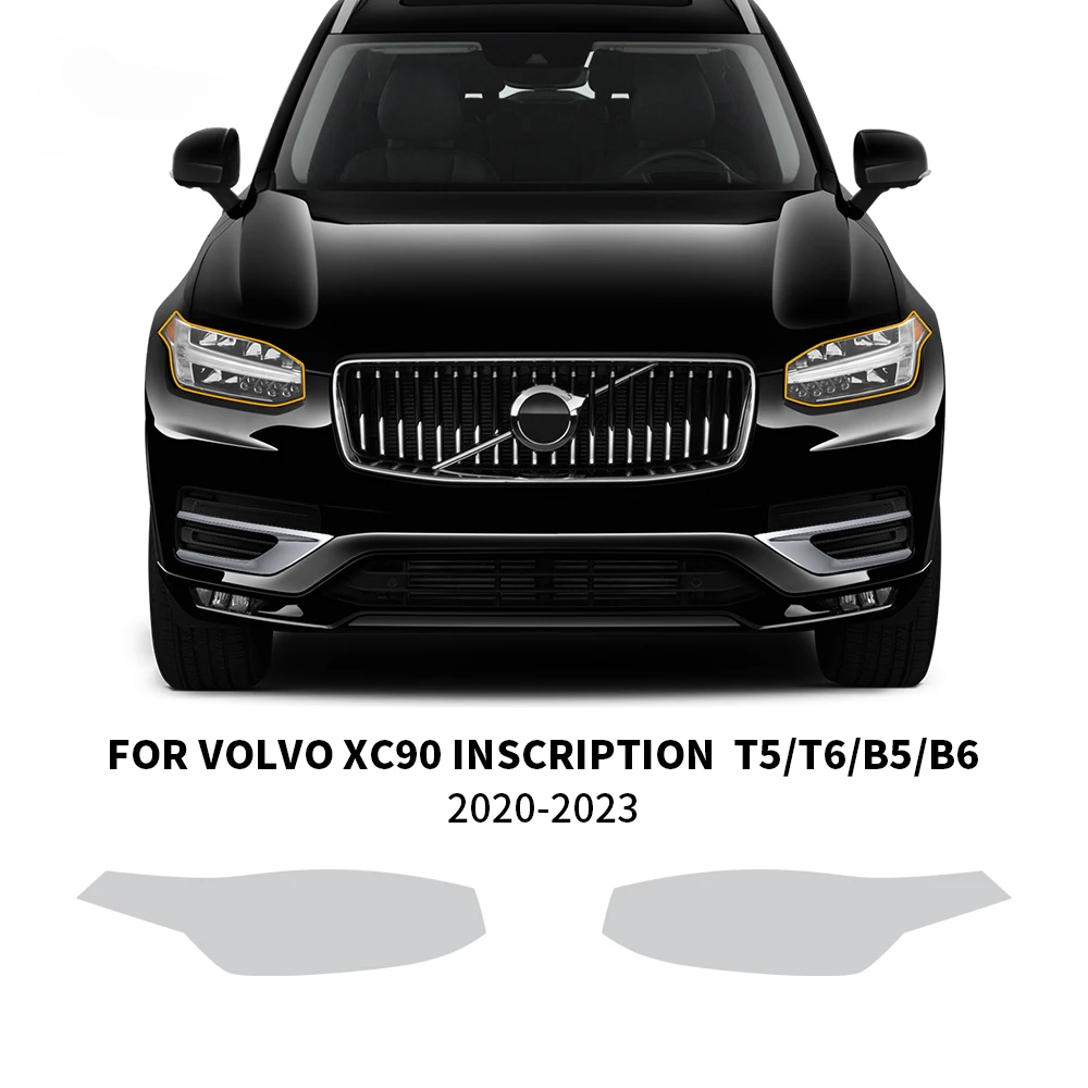 AIRSPEED for Volvo XC90 INSCRIPTION 2020-2023 T5 T6 B5 B6 Car Transparent Pre Cut PPF Paint Protection Film TPU Headlight Film