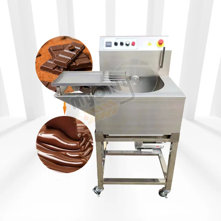 Easy To Operate Large Commercial Melt Spread 10kg Chocolate Making Machine Continuous Temper Machine