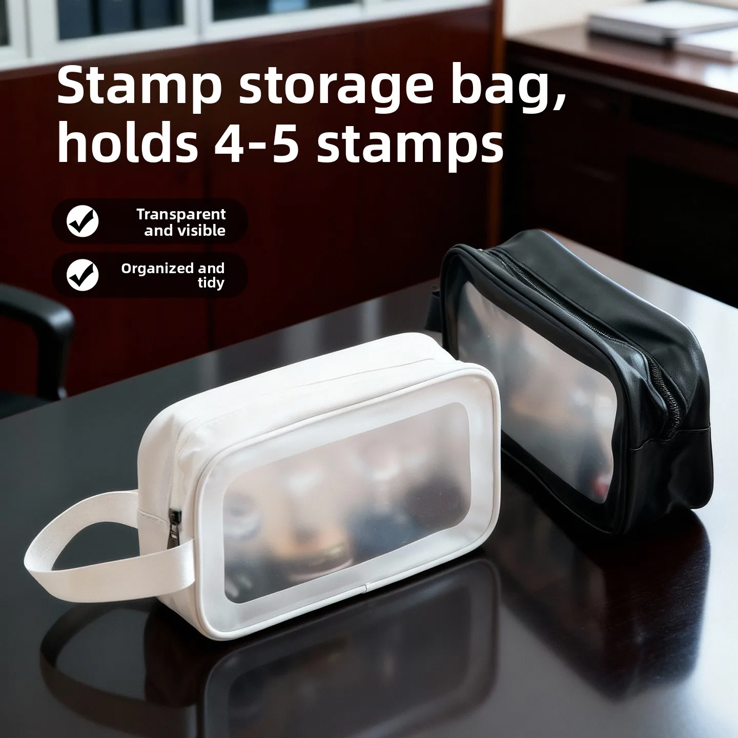 

Портативная сумка для хранения офисных штампов, держатель для печатей, органайзер для документов из ПУ-материала, бренд Fly een Valley