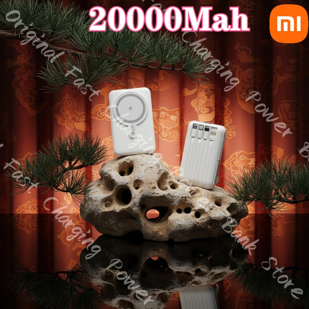 

Xiaomi 20000mAh Magnetic Wireless PD20W Power Bank with Phone Holder Portable Charger Fast Charging Battery for IPhone Magsafe
