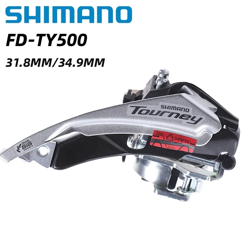 SHIMANO TOURNEY FD TY500 3x6 Speed 3x7Speed 3x8 Speed Front Derailleur Clamp 31.8mm 34.9mm Band Mount For MTB Mountain Bike