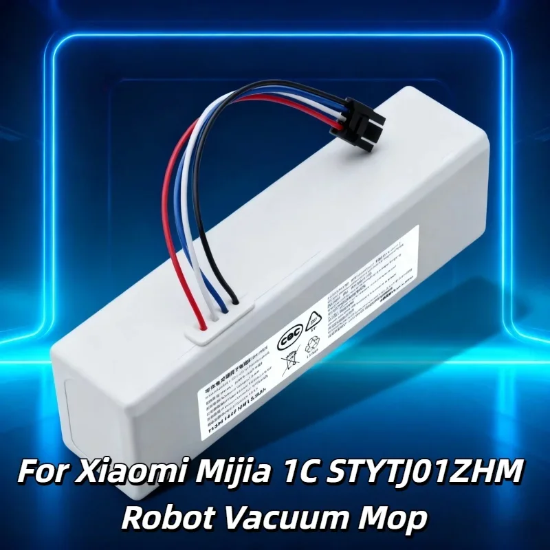

New 14.4V 6500mAh P1904-4S2P-MM Battery –For Xiaomi Mijia 1C STYTJ01ZHM Robot Vacuum Mop, Durable Reliable Replacement Accessory