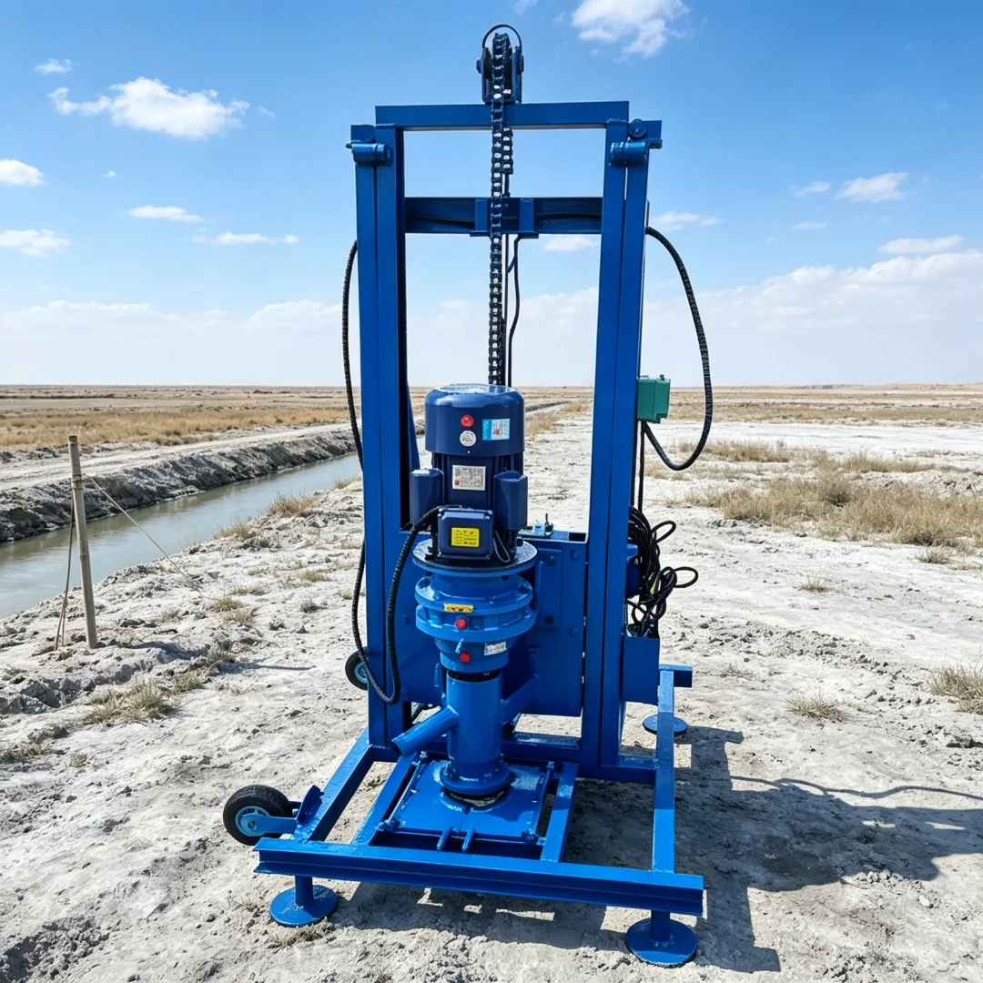 Customized Portable Water Well Drilling Equipment, Hydraulic Wheel‑mounted Drilling Rig, Rural Household Drilling Machine