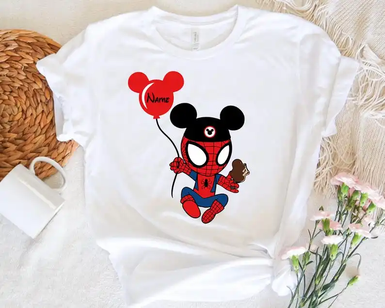 

2025 Disney Ohren Spiderman Shirt, Mickey Spiderman Shirt, Spidey Und Erstaunliche Freunde T-Shirt, Disneyworld Kinder Shirt