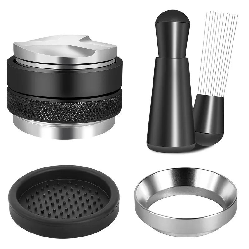 51/53/58mm 5pcs Espresso Set - Leveler & Tamper with WDT Tool & Dosing Funnel, 304 Stainless Steel Barista Kit (119 characters) view 6