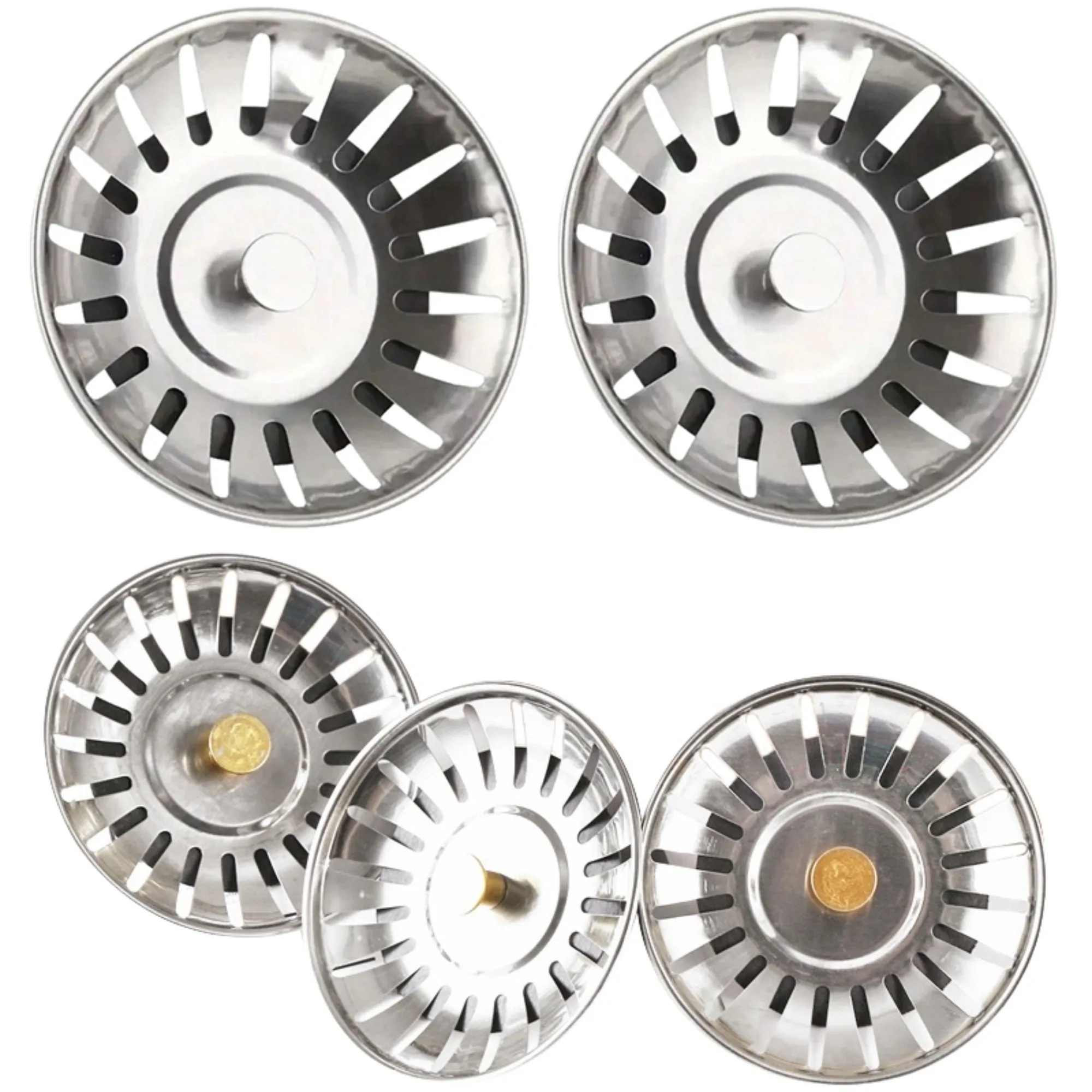 2pcs Sink Strainer Stopper Waste Plug Sink Filter Filtre Sink Strainer Filter Floor Drain Suitable For Kitchen Sink And Bathroom
