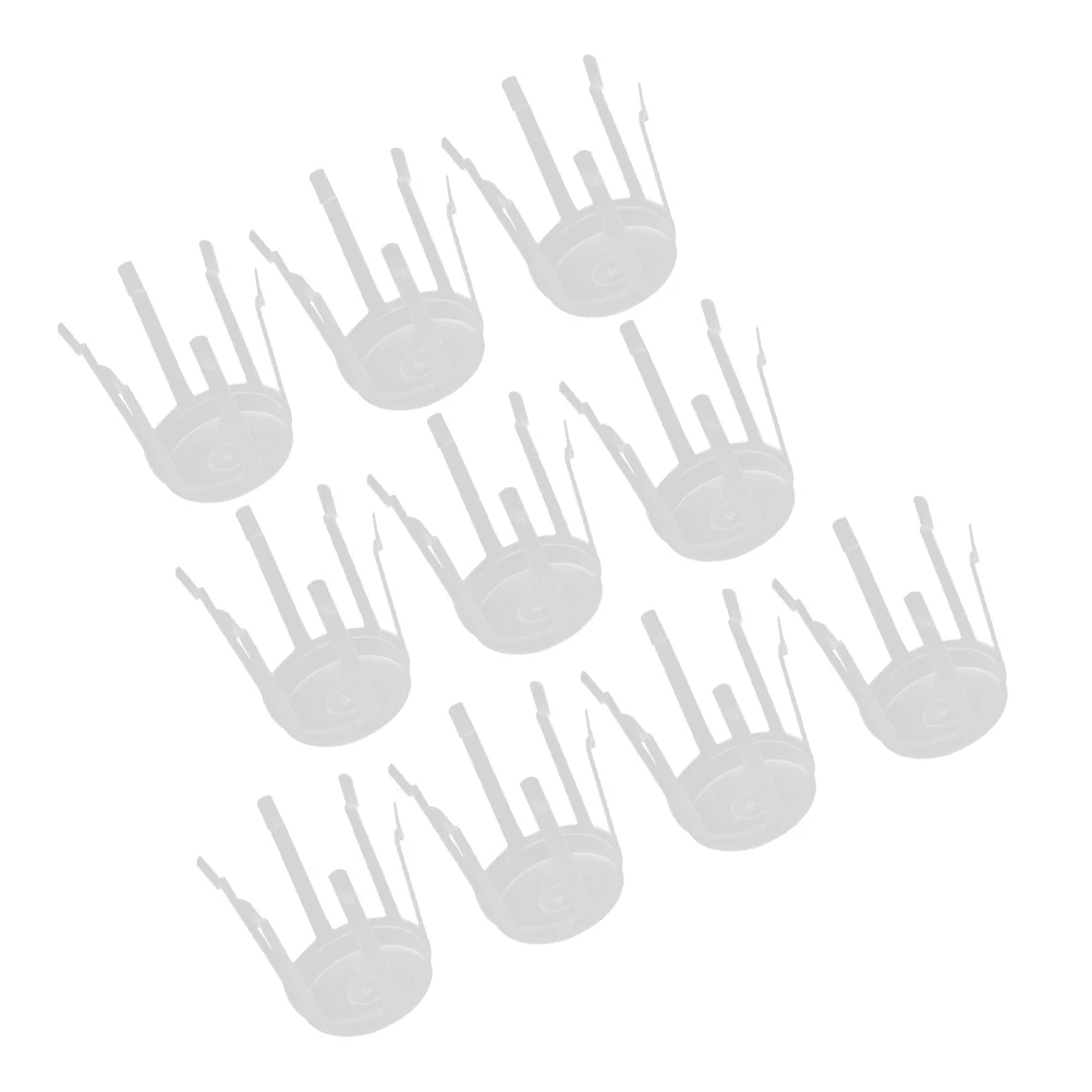 

10pcs Plastic Bouquet Fixed Base Flower Stabilizer Durable Wedding Table Decoration Creative Arrangement White For Coffee Shop