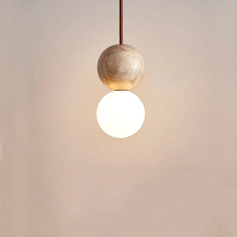 Imagem -01 - Led Glass Pendant Light Lâmpada Pendurada Lustres de Teto de Pedra Ilha Decoração do Restaurante Travertline Quarto Cabeceira Hotel led glass pendant light lampada pendurada lustres de teto de pedra ilha decoracao do restaurante travertline quarto cabeceira hotel 01