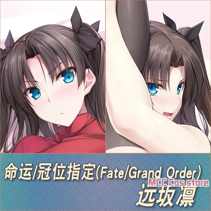 

Anime Fate/Grand Order Tohsaka Rin Sexy Dakimakura Hing Body Case Otaku Male Pillow Cushion Cover Bedding Gifts MB