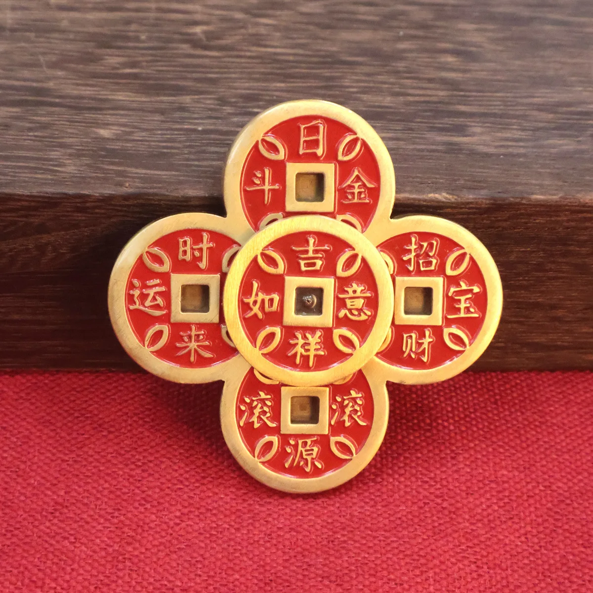 Brass Five Emperors Coins, Twisted and Thickened, Kangxi Shunzhi Jiaqing Yongzheng Qianlong Antique Coins, Copper Coins
