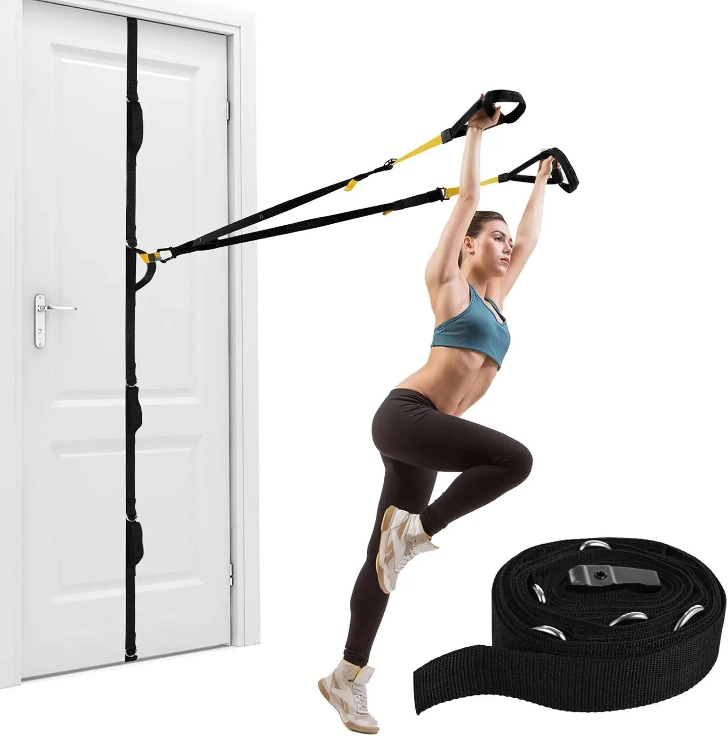 Türanker-Gurt für Widerstandsband-Übungen Mehrpunkt-Anker Fitness-Zubehör Trainingsgerät für Heimfitness