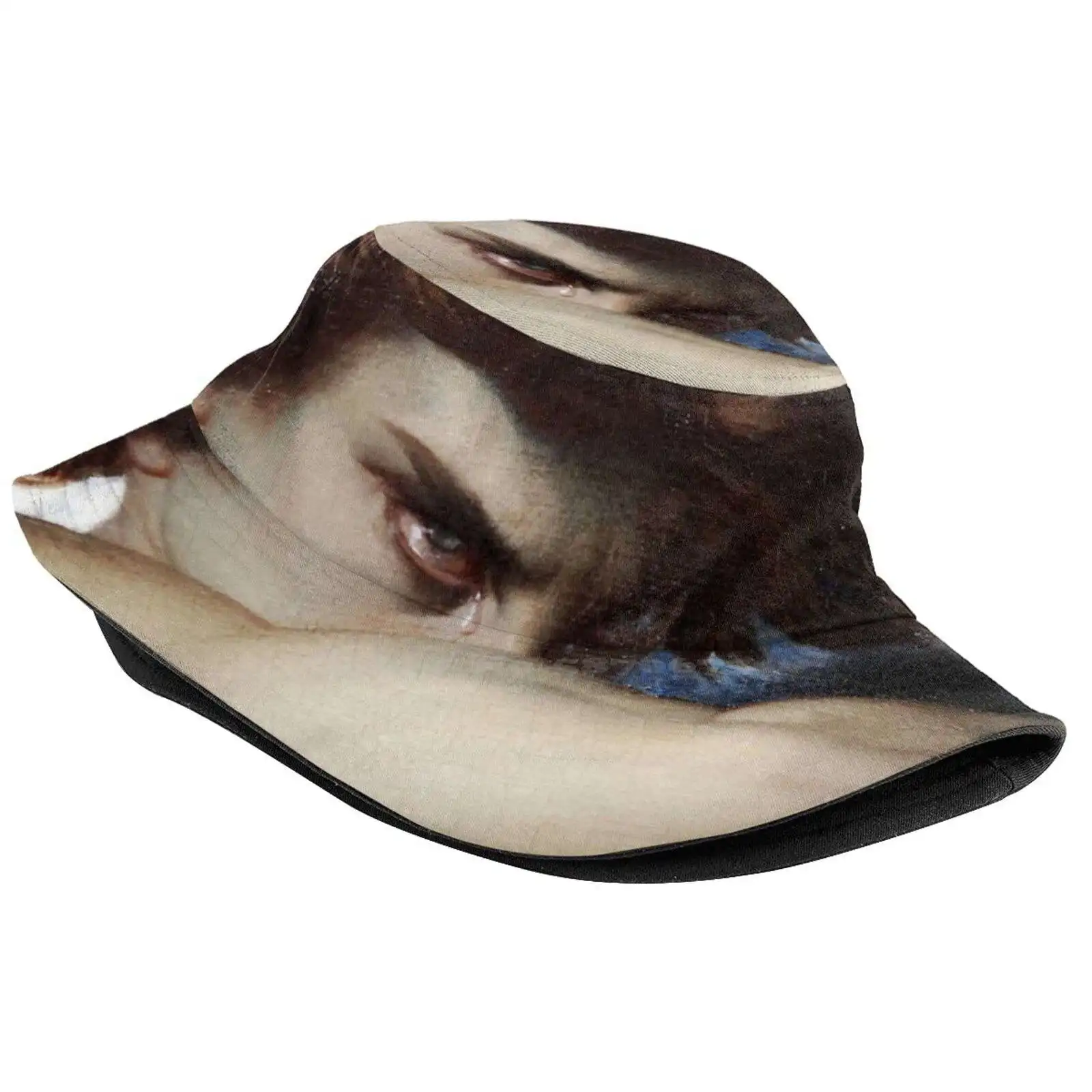 Fallen Angel Sun Cap Fisherman Hat Bucket Hats Fallen Angel Fallenangel Alexandre Cabanel Sad Red Beautiful Man Strong Museum