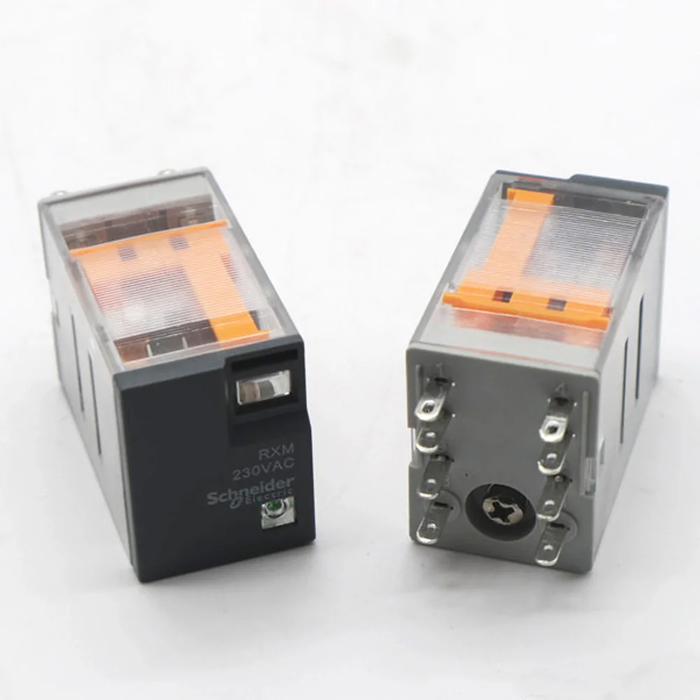 Original Schneider Plug Harmony Mini Zelio Relay Module RXM2LB2BD RXM4LB2BD RXM2AB/RXM4AB2BD RXM2/RXM4LB2P7 24VDC 230VAC Contact