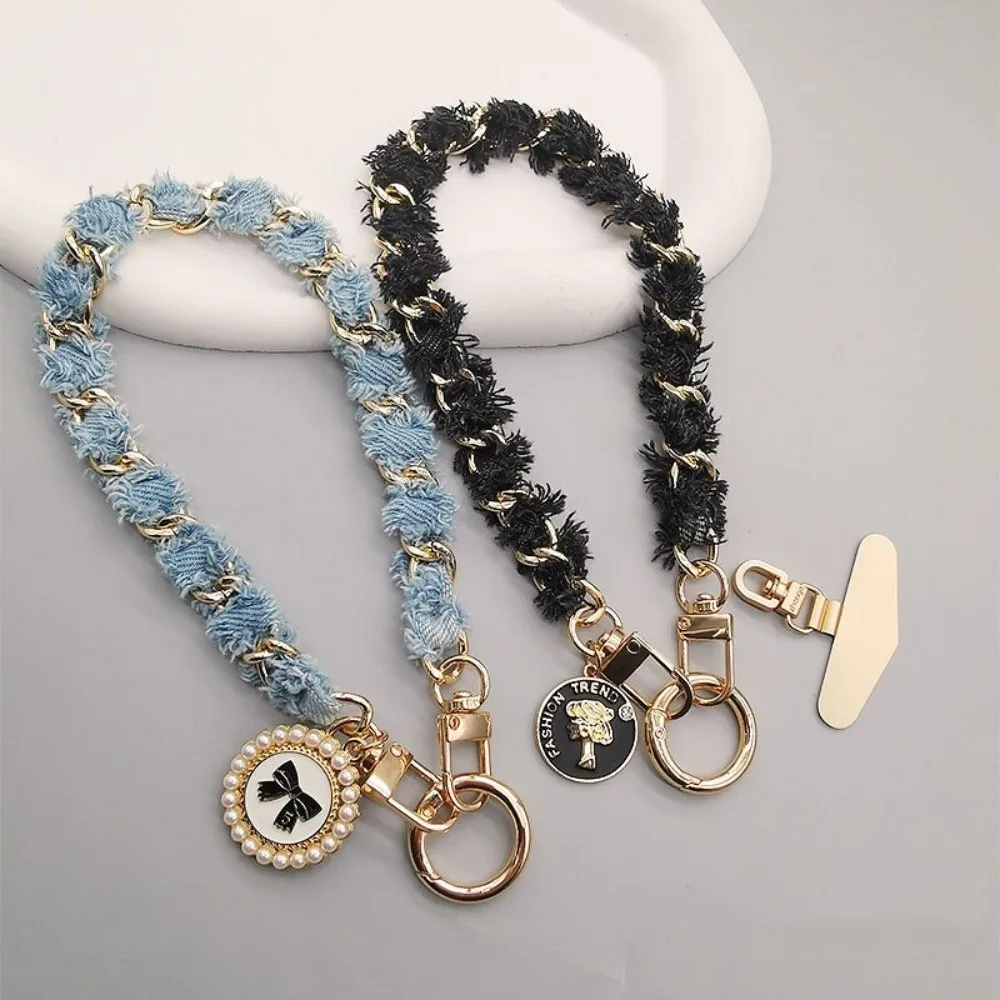 

Pendant Mobile Phone Strap Pearl Anti Loss Cell Phone Chain Metal Chain Short Mobile Phone Lanyard Women/Lady/Girl