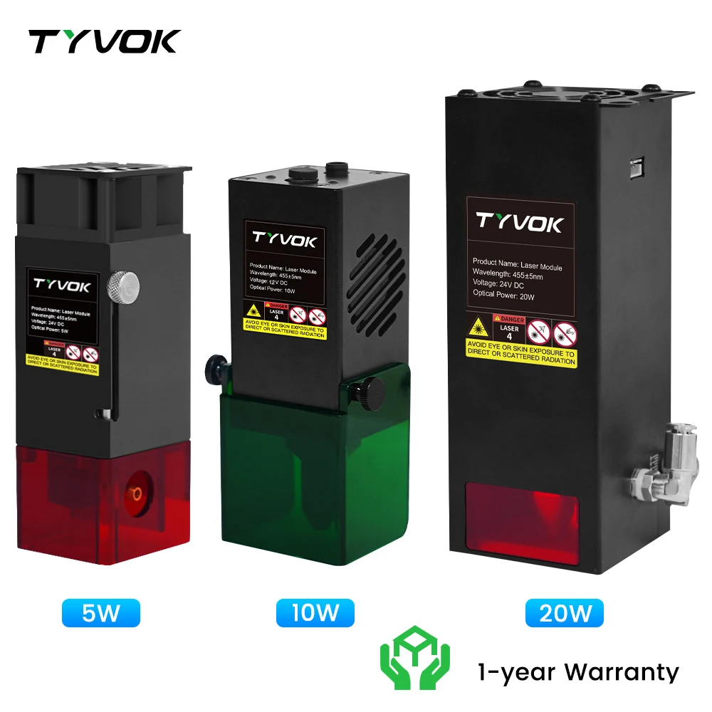

Лазерная головка Tyvok 10 Вт, 450 нм TTL/PWM для гравиров, высокая мощность, резка, гравировка, лазерные инструменты «сделай сам», лазерный модуль 5 Вт/20 Вт