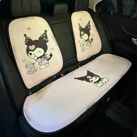 Kuromi Kort Sammets Sittdyna Tecknad Alla Årstider Universal Ryggstöd Söt Sittskydd Nackstöd Och Ländstöd 10 best sales Kuromi bilsätesöverdrag - №2