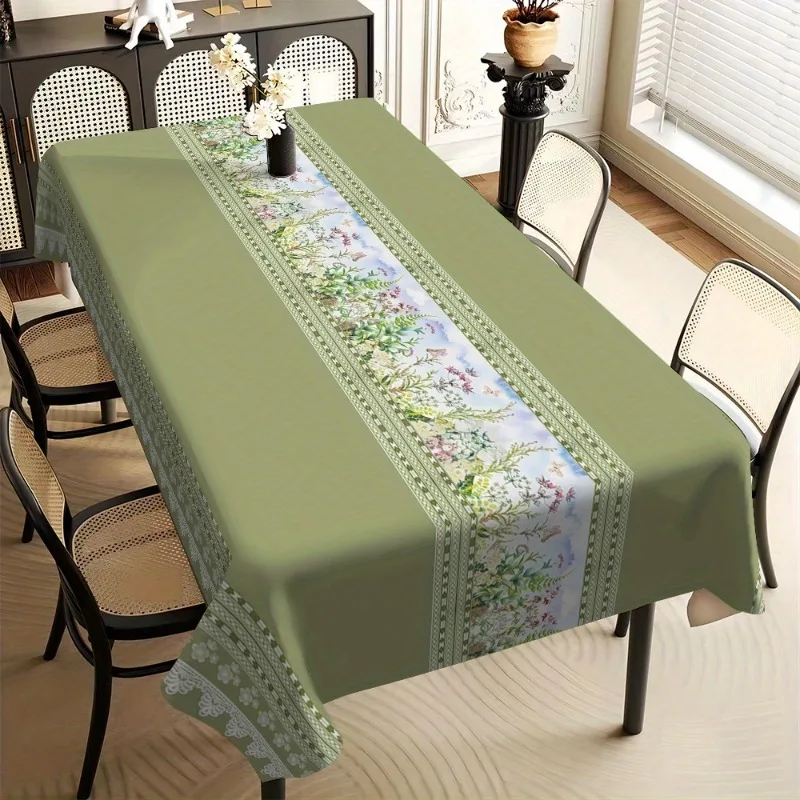 With patterns of green plants and flowers, it exudes a refreshing natural atmosphere. It is made of polyester fabric.