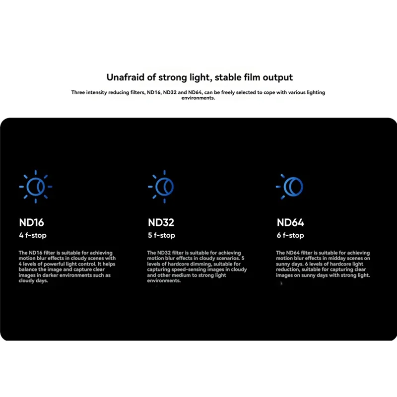 طمس الحركة السينمائية لملحقات Insta 360 X5 لمرشحات Insta360 X5 ND ND ND32/ND64/ND16 مرشحات الزجاج المقسى-A79U #2