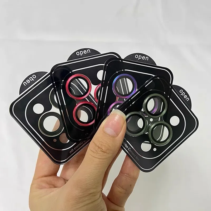 محدد موقع المخل مناسب لهاتف آيفون 17 برو ماكس 17 اير حماية عدسة الكاميرا من الزجاج المقسى لهاتف آيفون 16 15 14 برو ماكس بلس