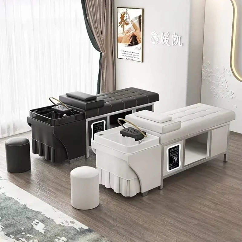 

Новая массажная кровать для салона красоты в тайском стиле, интеллектуальный цифровой дисплей, термостат, управление, здоровая универсальная кровать для мытья волос